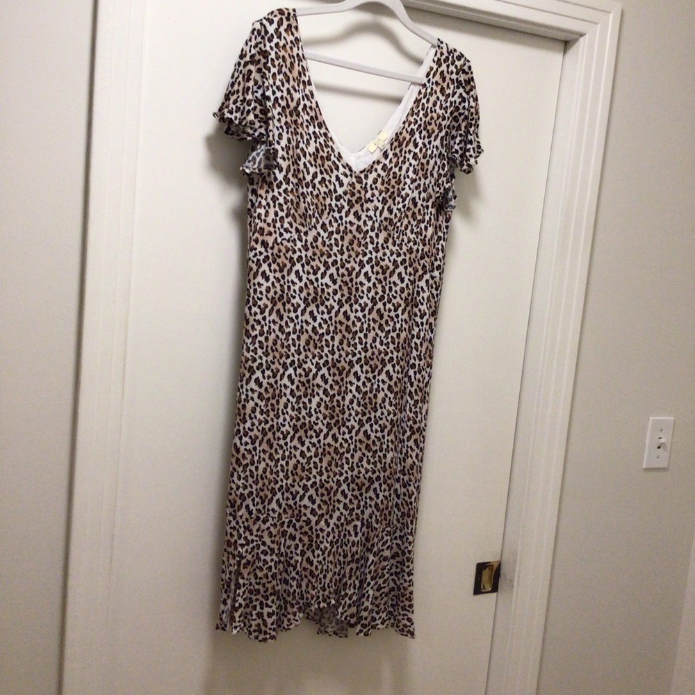 Womens Kori America Leopard Print Dress